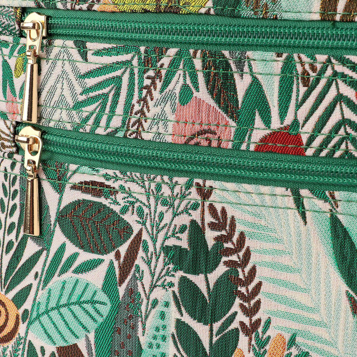 ボタニカルジャガード横型ショルダーバッグ - 画像8