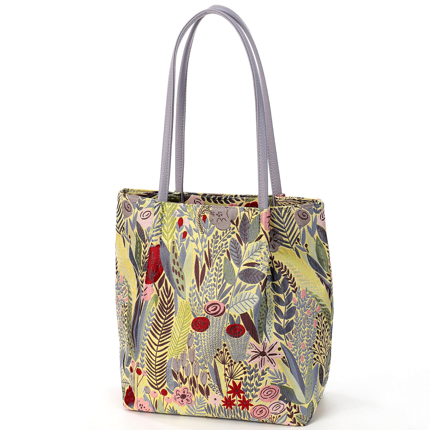 ボタニカルジャガードトートバッグ - 画像3