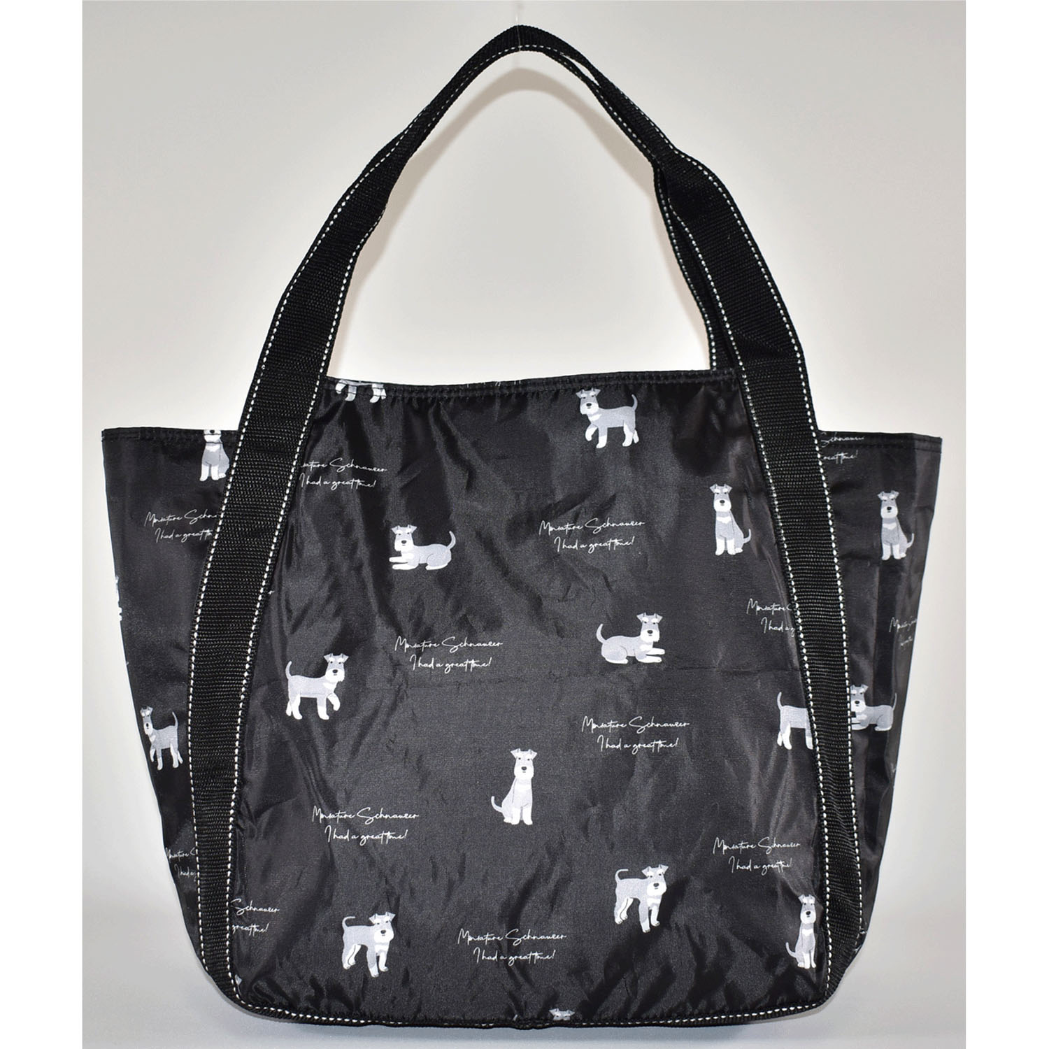 シュナウザー柄保冷バルーントートバッグ - 画像3