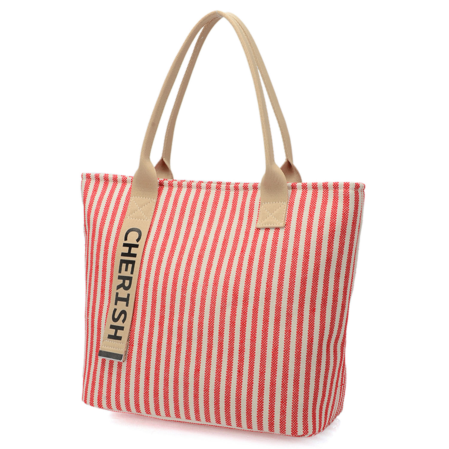 ストライプ柄トートバッグ - 画像3