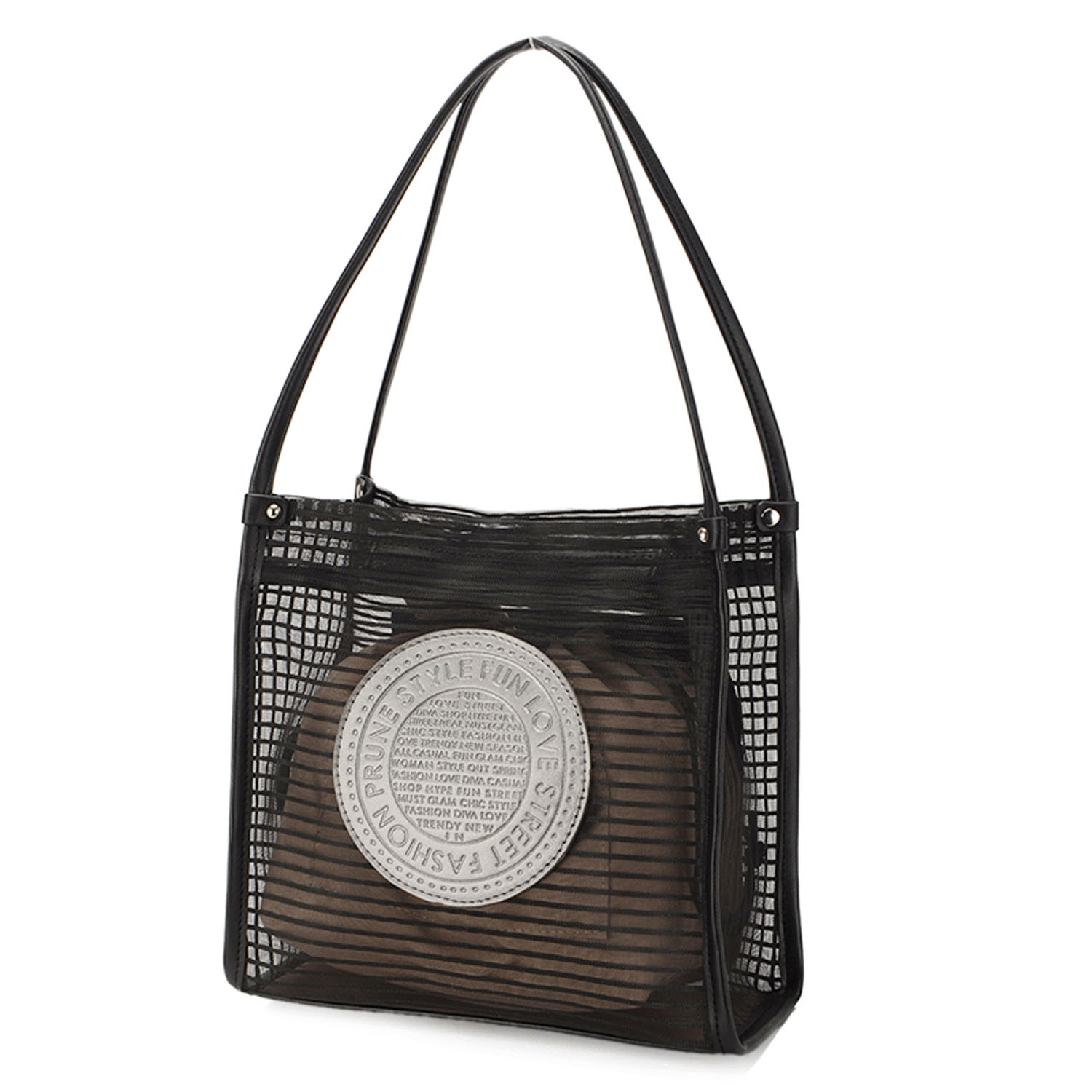 ボーダーチュール刻印柄トートバッグ - 画像7