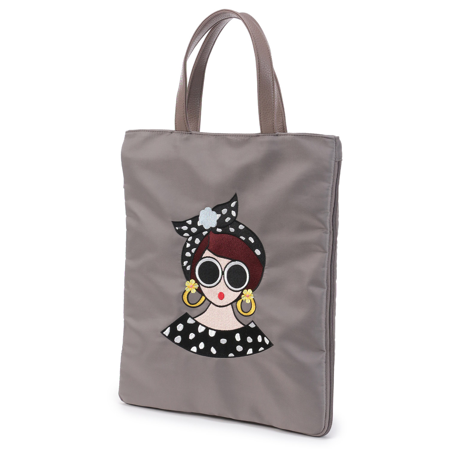 【エトワールオリジナル】女の子刺繍A4拡張バッグ - 画像2