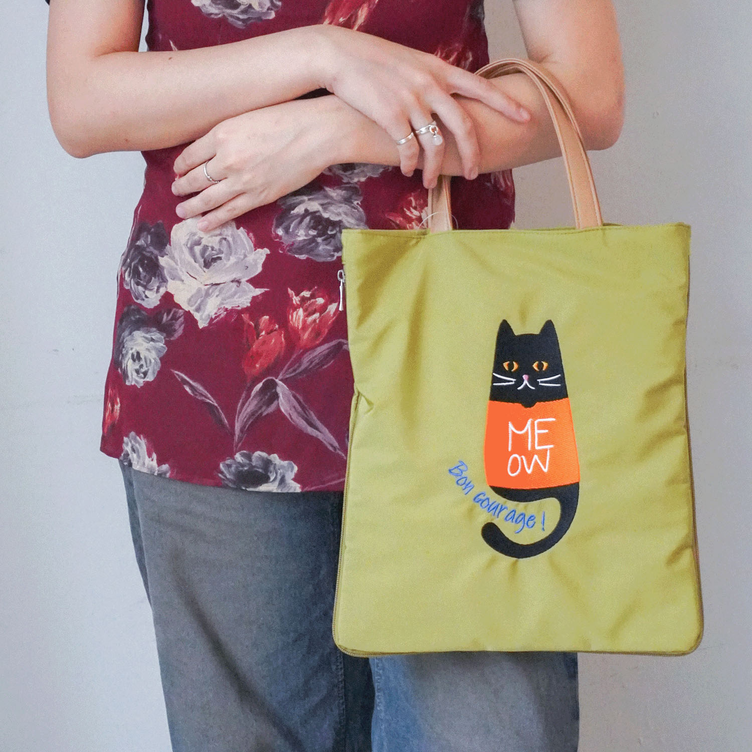 【エトワールオリジナル】アニマル刺繍A4拡張バッグ - 画像13