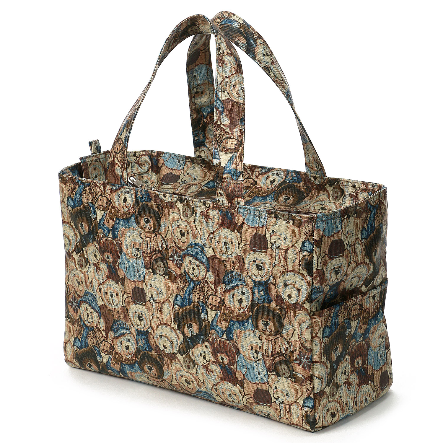 【エトワール別注柄】クマゴブラン柄保冷保温BOX型トートバッグ - 画像5