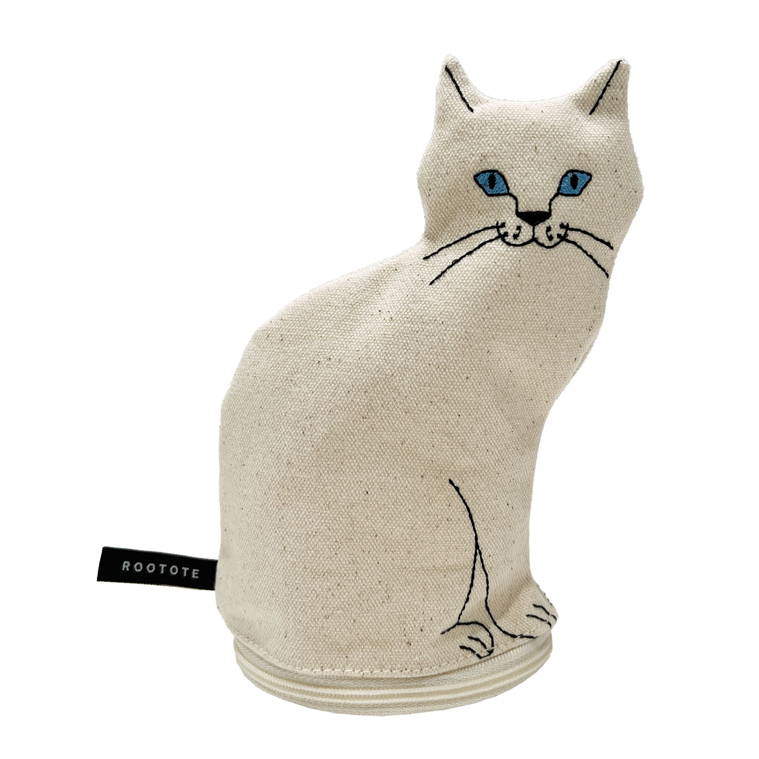 【ブラックは在庫限りで終了】ROOTOTE お座りネコポーチ - 画像2