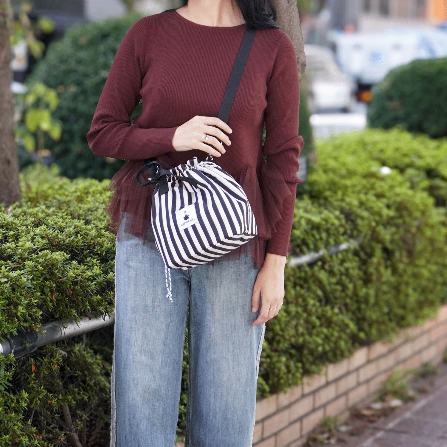 【エトワールオリジナル】保冷レディエマ柄 巾着2WAYバッグ - 画像2