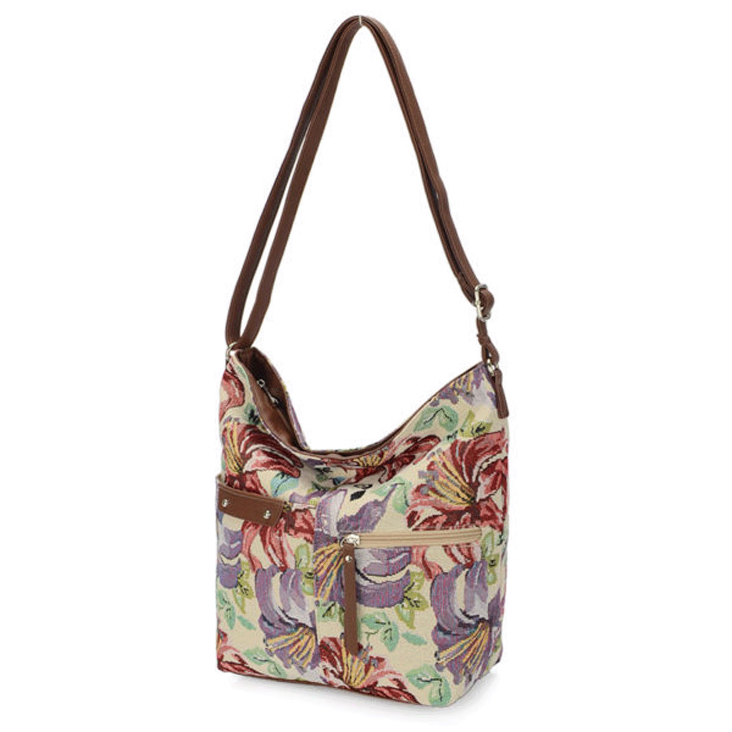 花柄ゴブランショルダーバッグ - 画像4