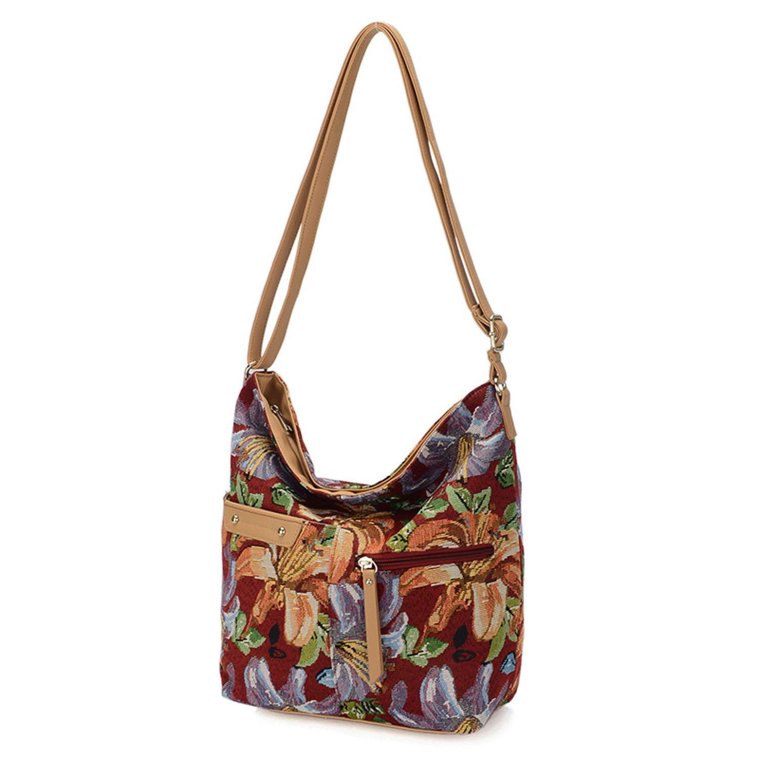 花柄ゴブランショルダーバッグ - 画像5