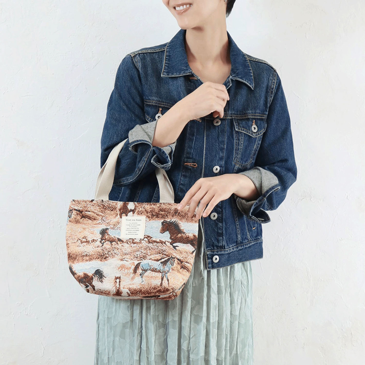 彩り美ジャカードミニバッグ - 画像3