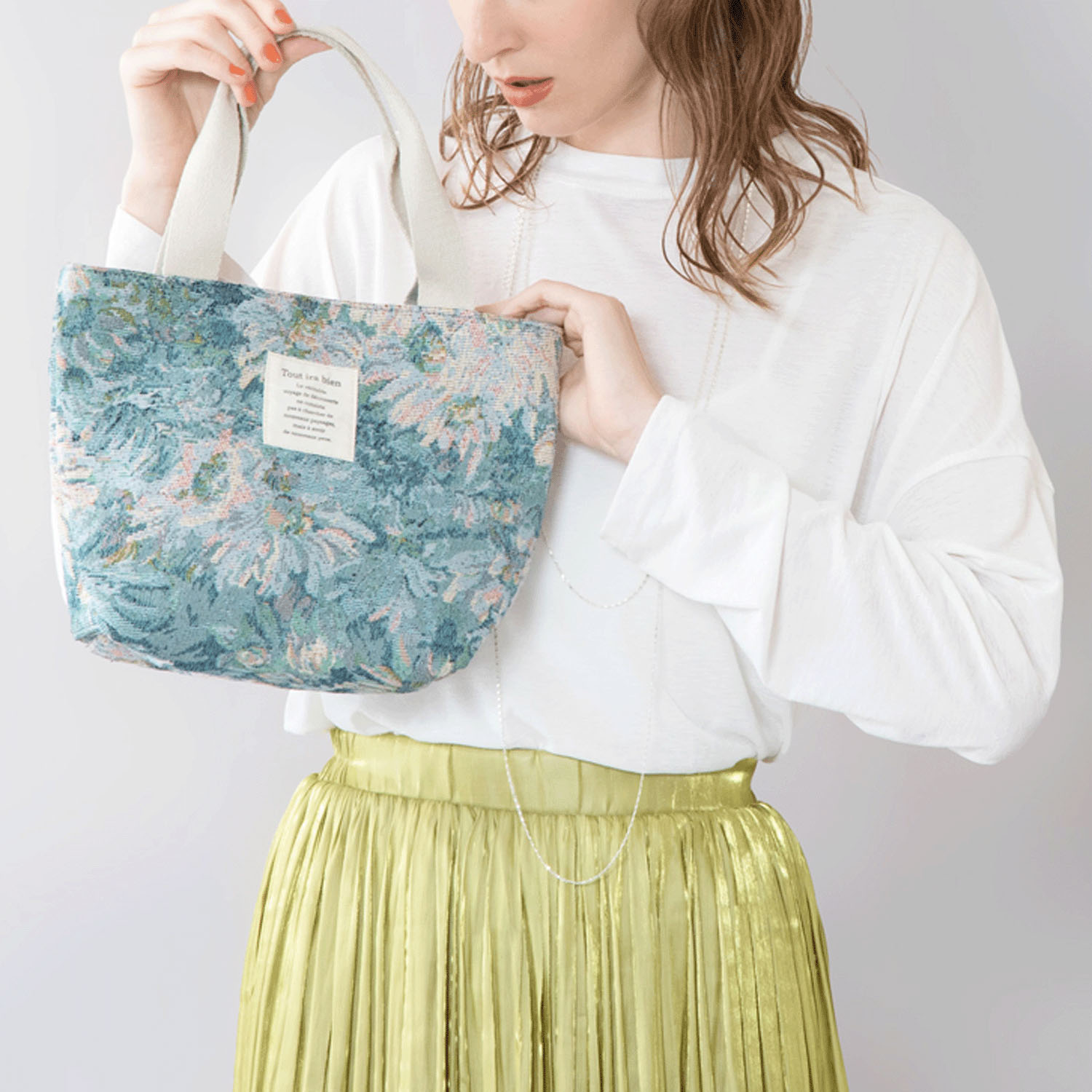 彩り美ジャカードミニバッグ