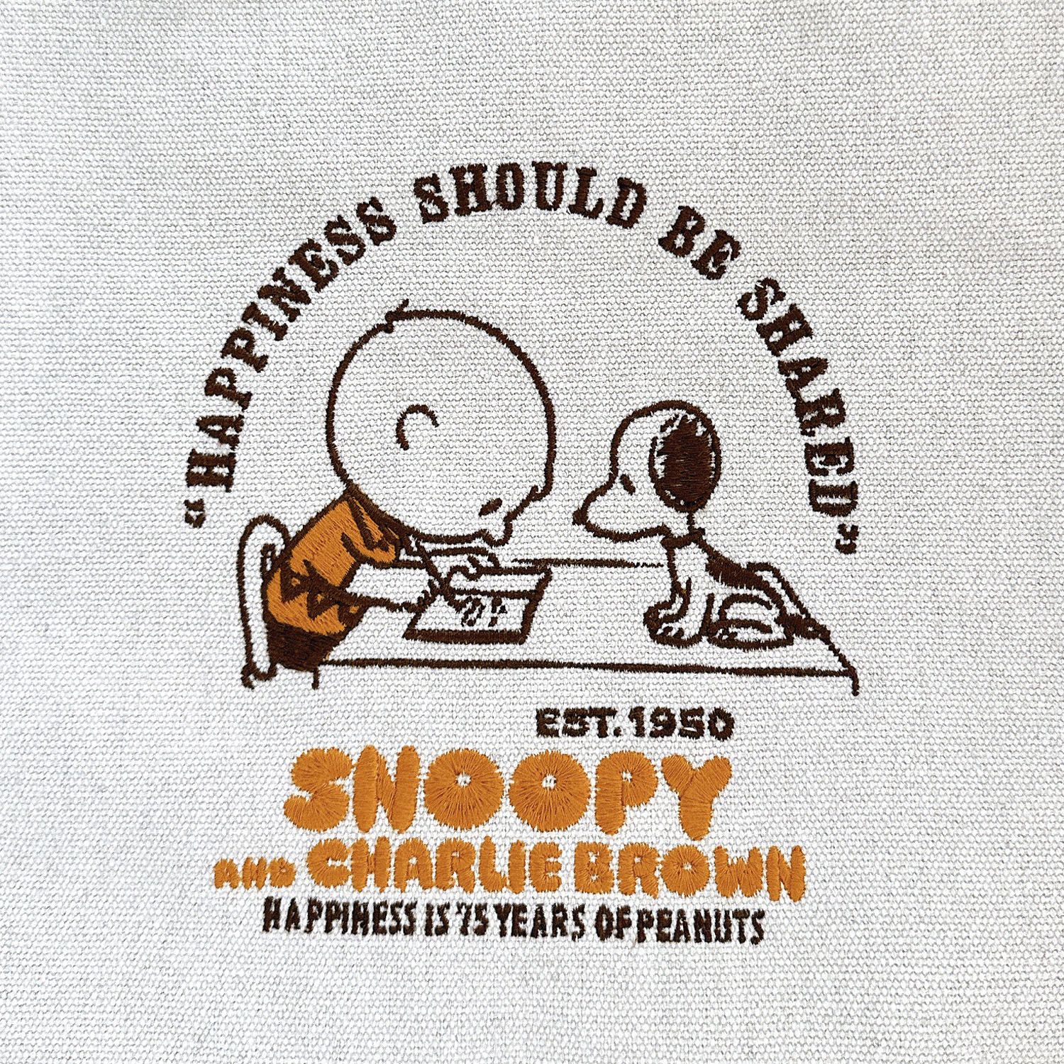 PEANUTS スヌーピーリサイクルコットン2WAYバッグ - 画像5