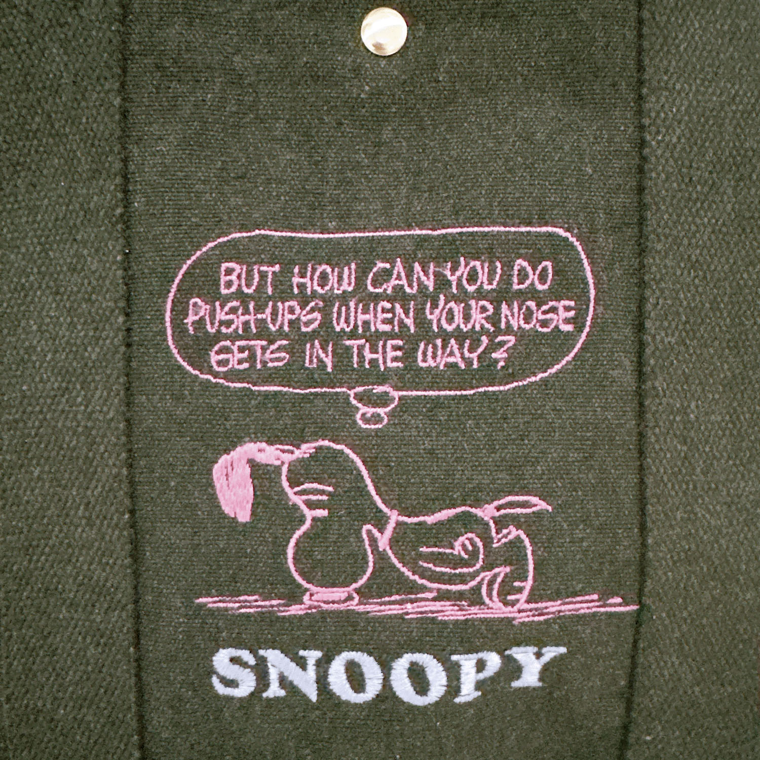 【62ー00グリーンは在庫限りで終了】PEANUTS スヌーピーリサイクルコットンデリバッグ - 画像2