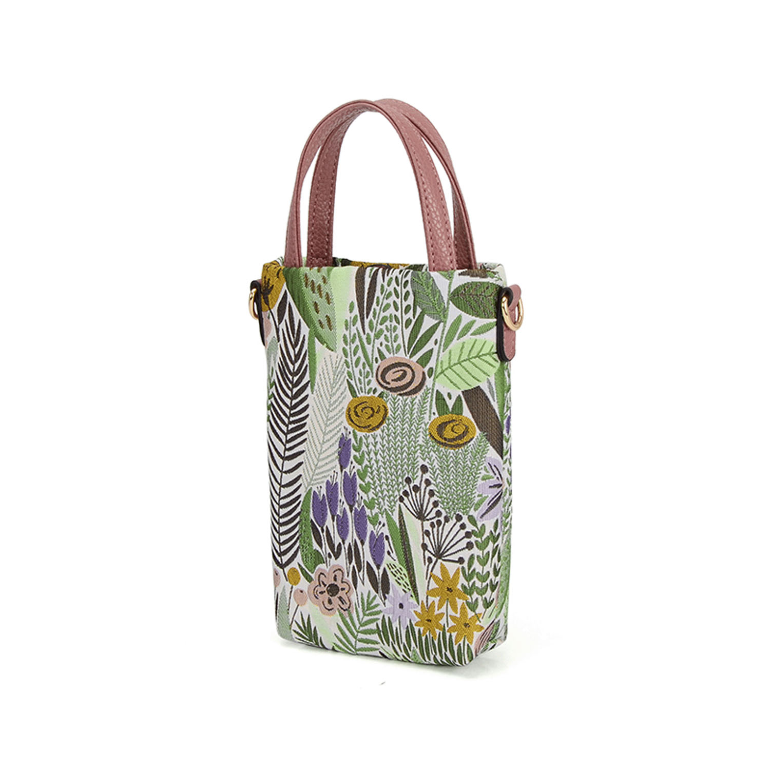 ボタニカル柄スマホショルダーバッグ - 画像2