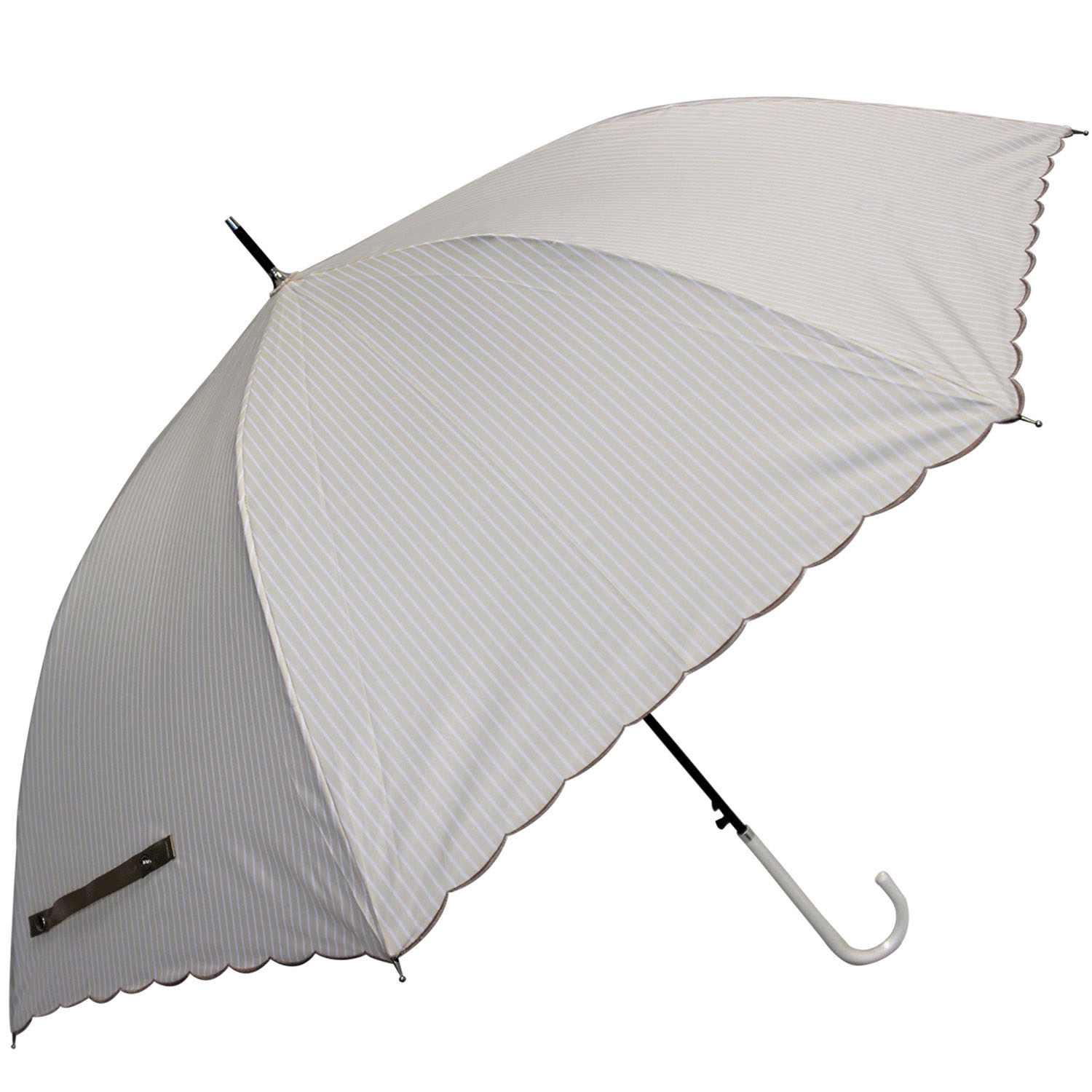 ストライプ・スカラップジャンプ傘