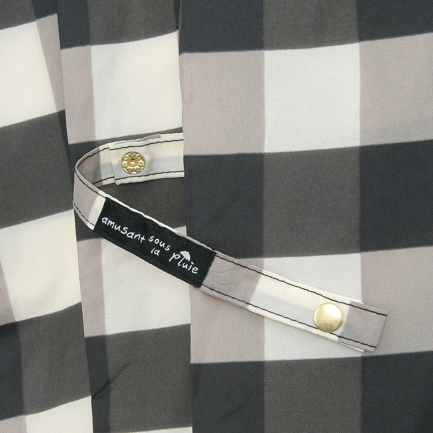 【耐風仕様】 ギンガムチェック ジャンプ長傘60cm - 画像3