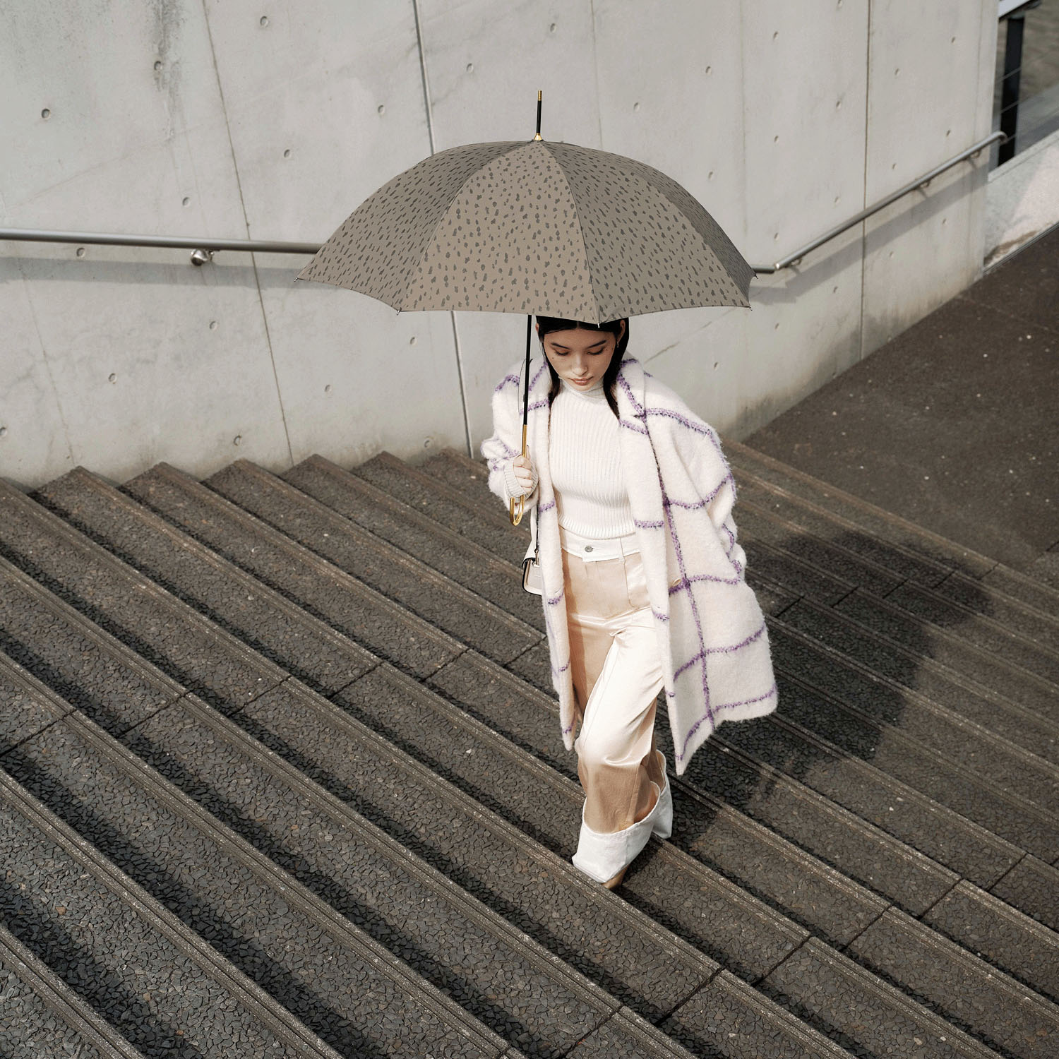 【because】 レオパード長傘 - 画像3