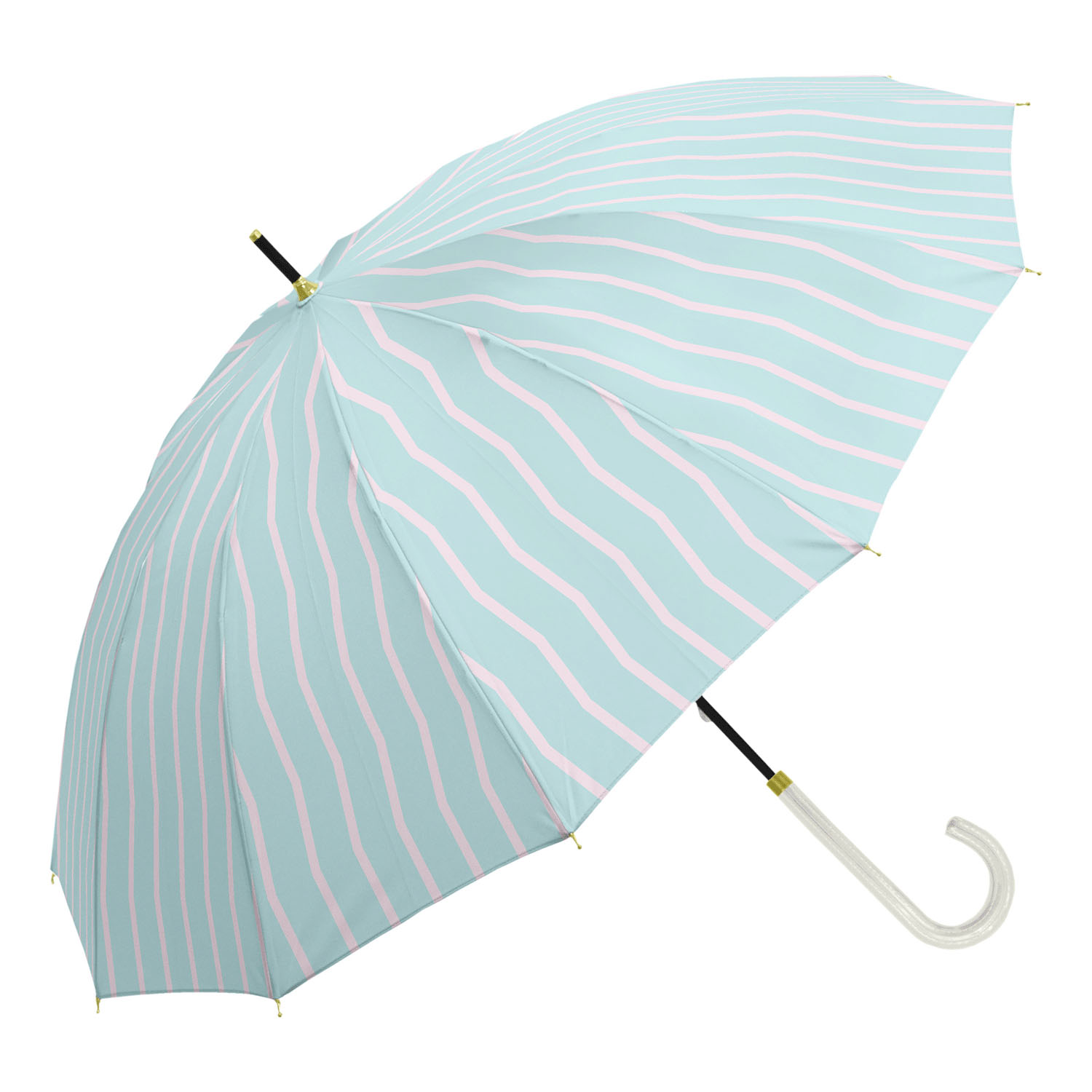 【assa】 ジャギーストライプ長傘 - 画像3