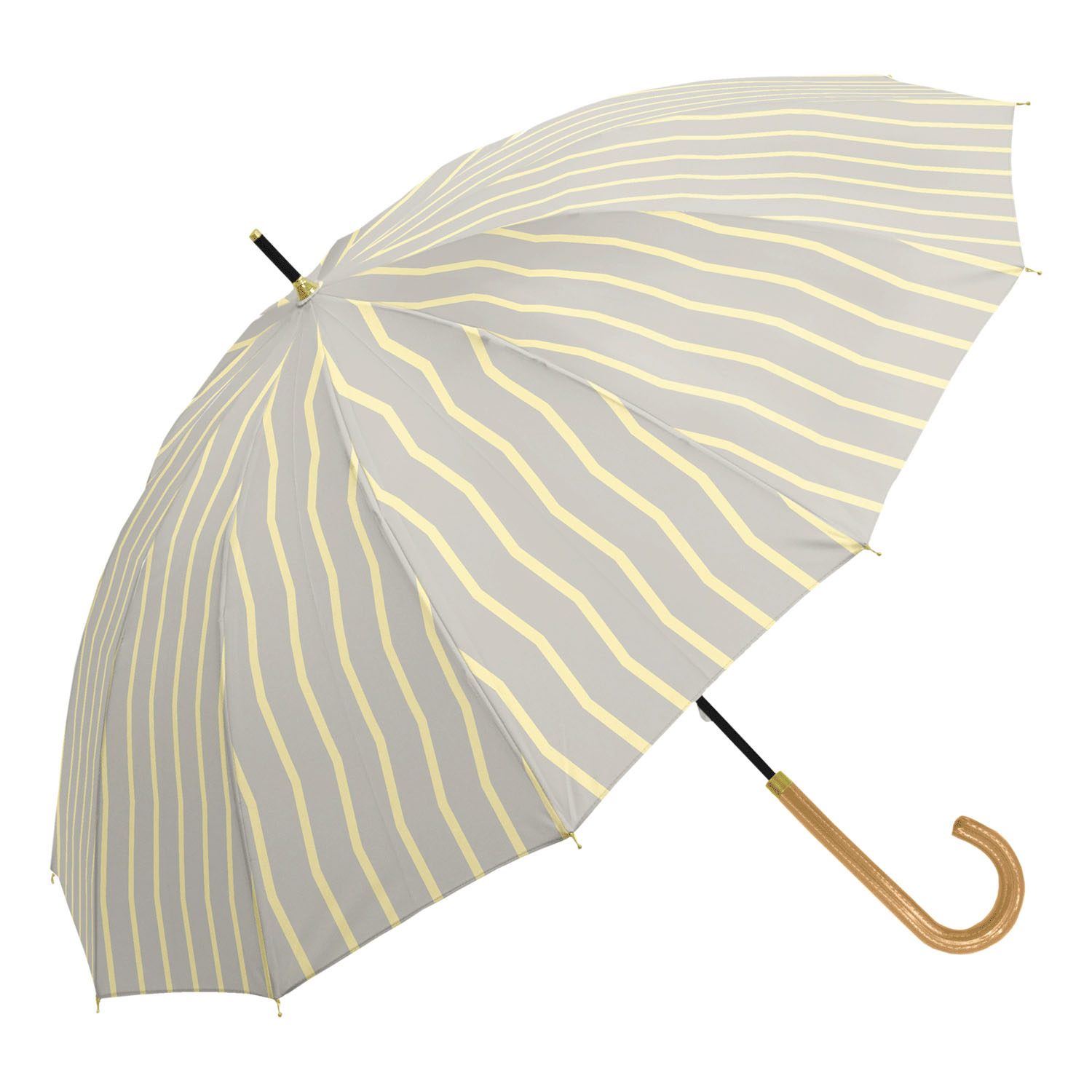 【assa】 ジャギーストライプ長傘 - 画像1