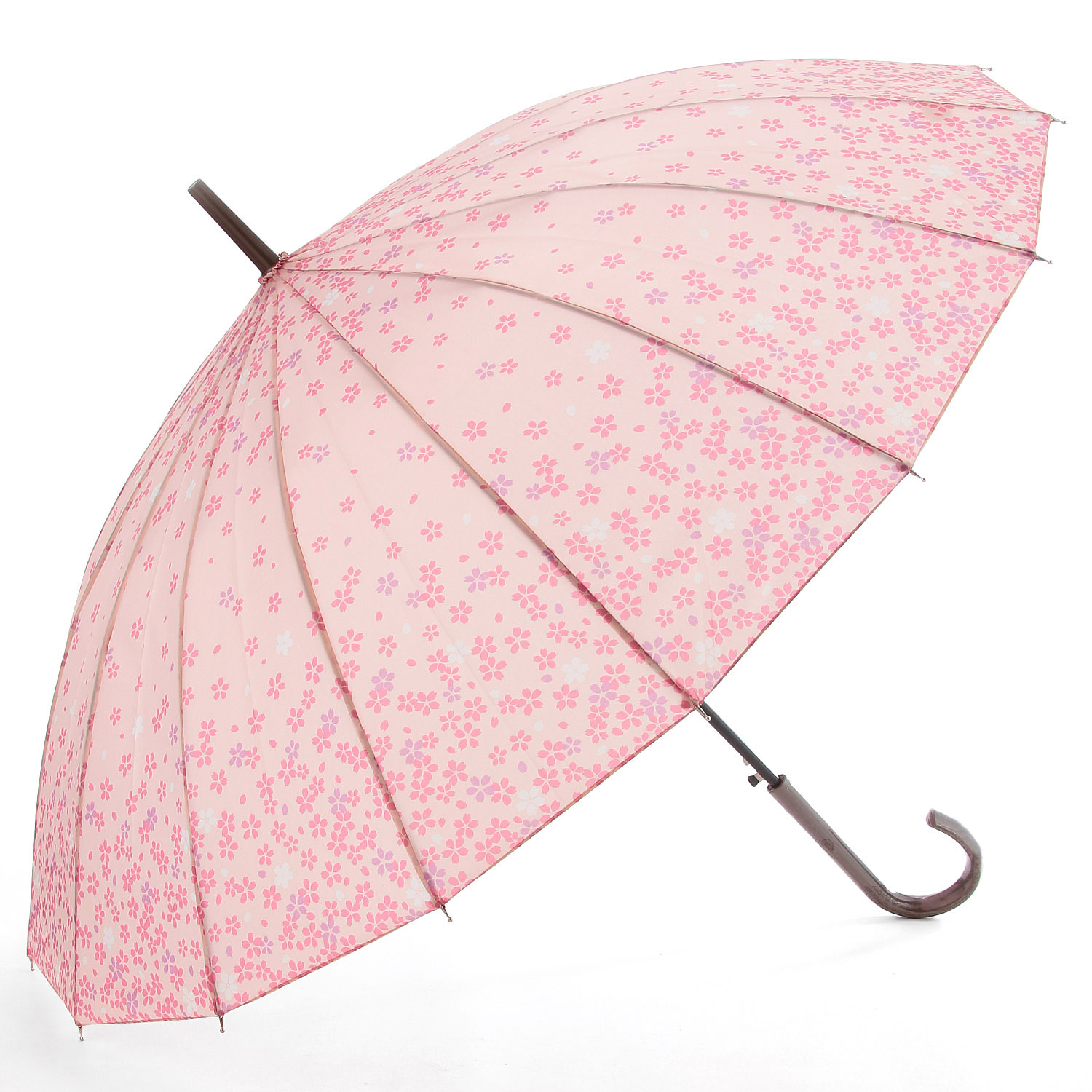 16本骨 和桜ジャンプ長傘55cm - 画像2