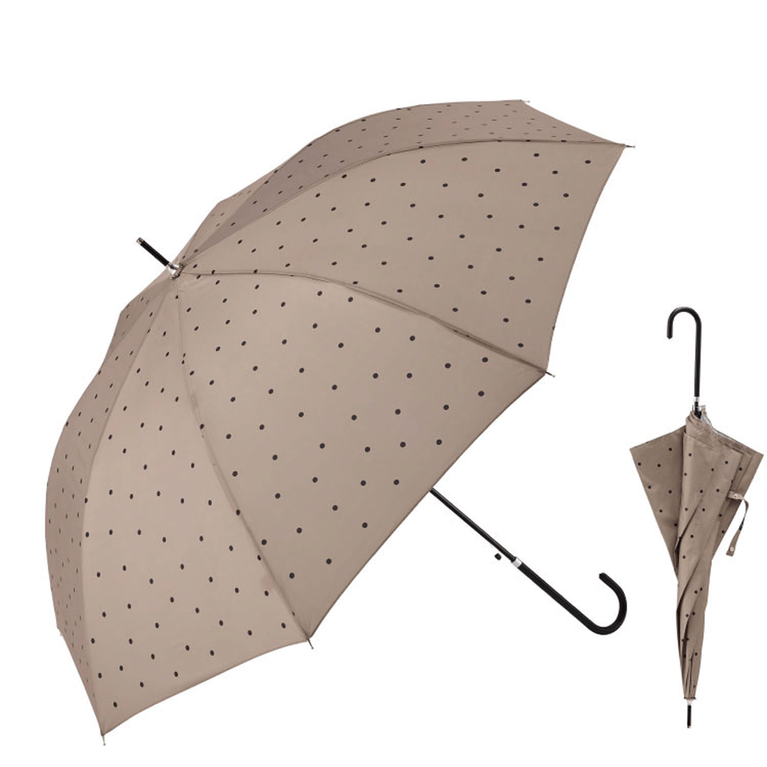 【耐風仕様】 スモールドット ジャンプ長傘60cm - 画像1