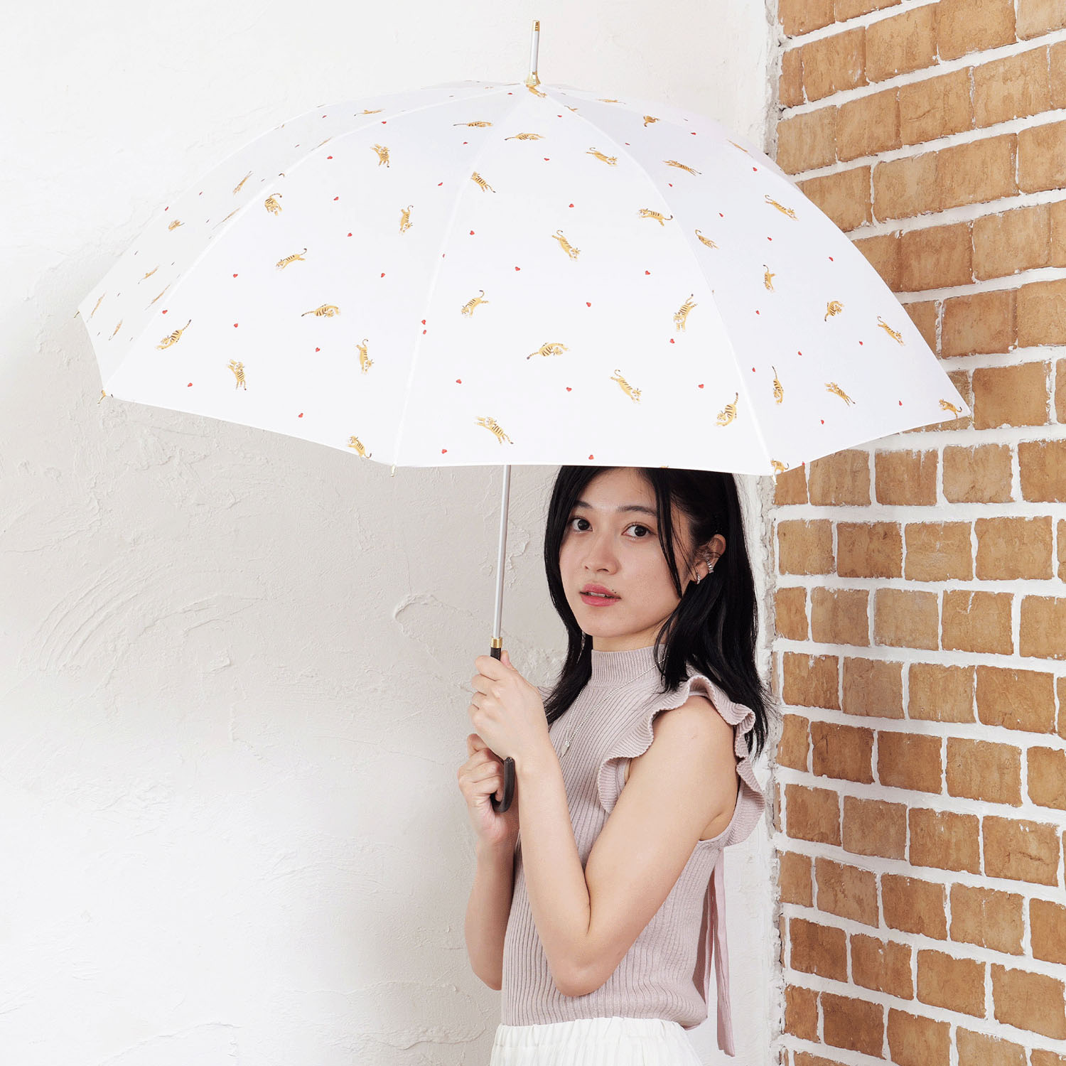 【nifty cokors】 ハートタイガー長傘 - 画像1