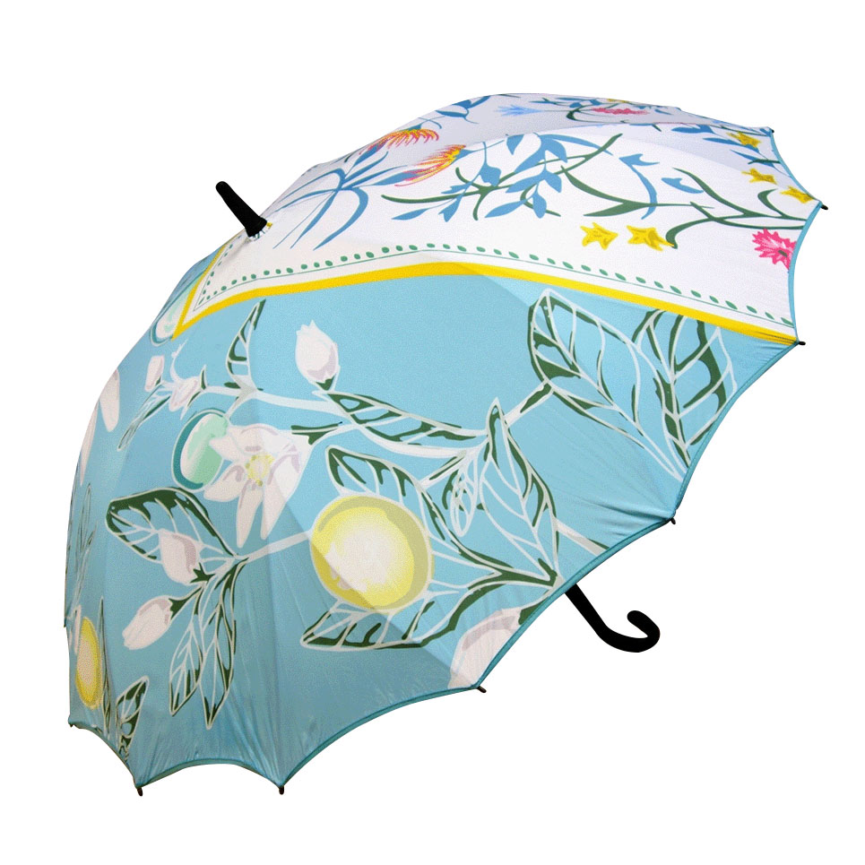 一枚張り長傘 花チーフ