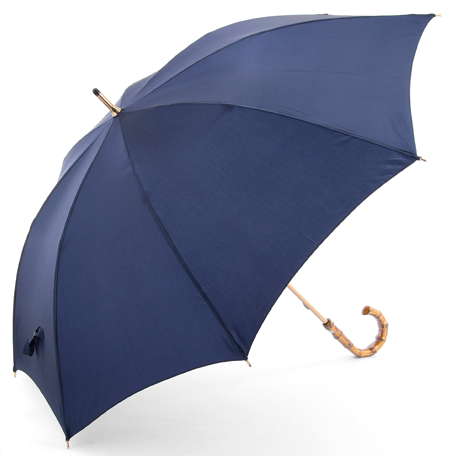 【日本製】 富士絹（シルク調ポリエステル） 無地ショート傘 - 画像2