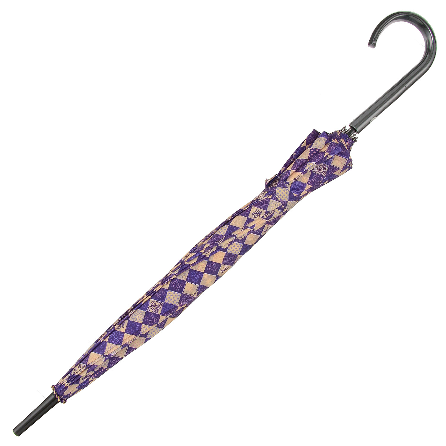 パッチワーク 16本骨 長傘 - 画像4