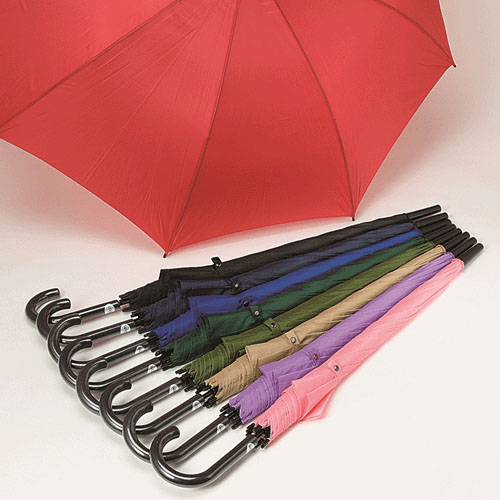 【セットでお得】無地60cm黒手元ジャンプ長傘48本入り - 画像1