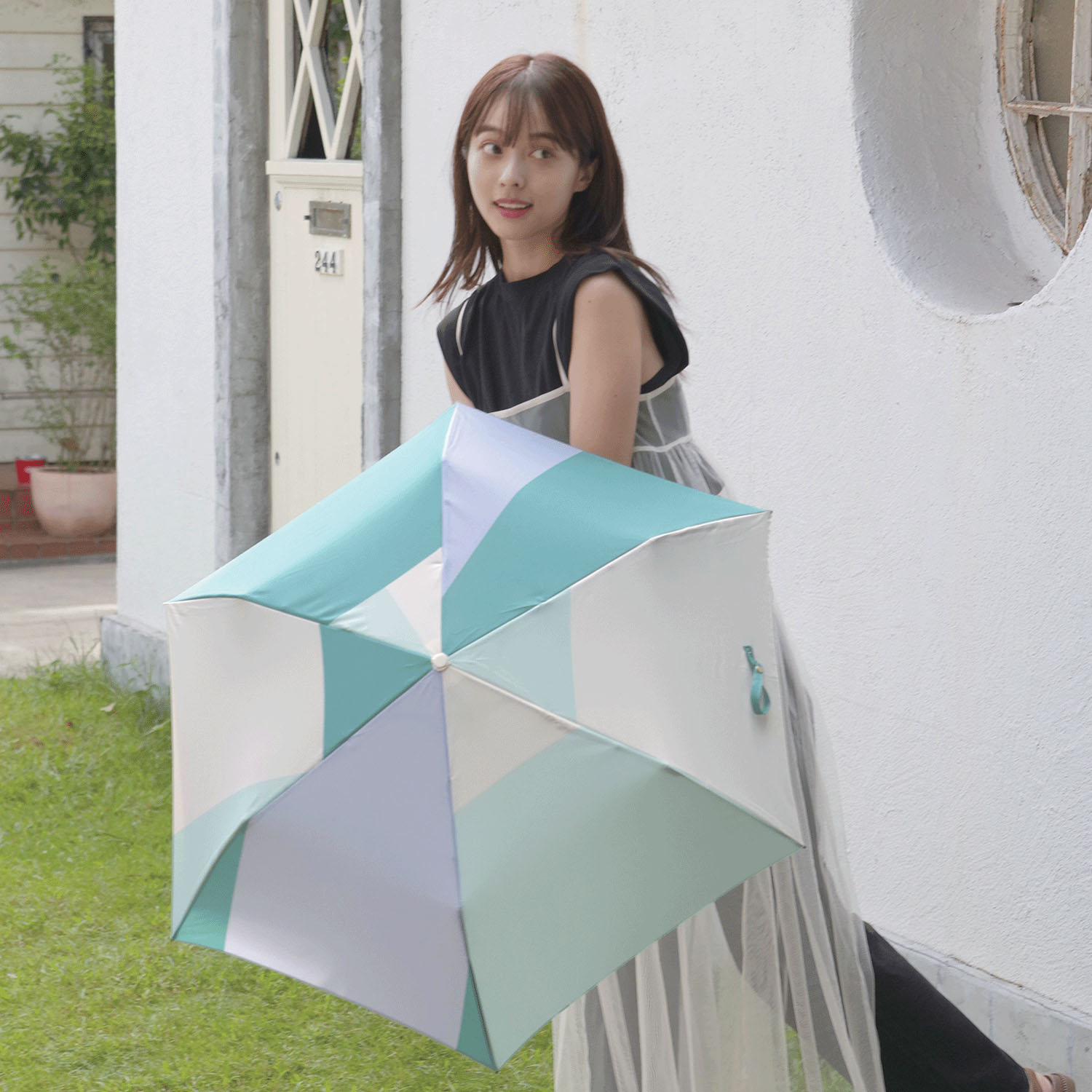 【nifty colors】 パネルカラーミニ傘