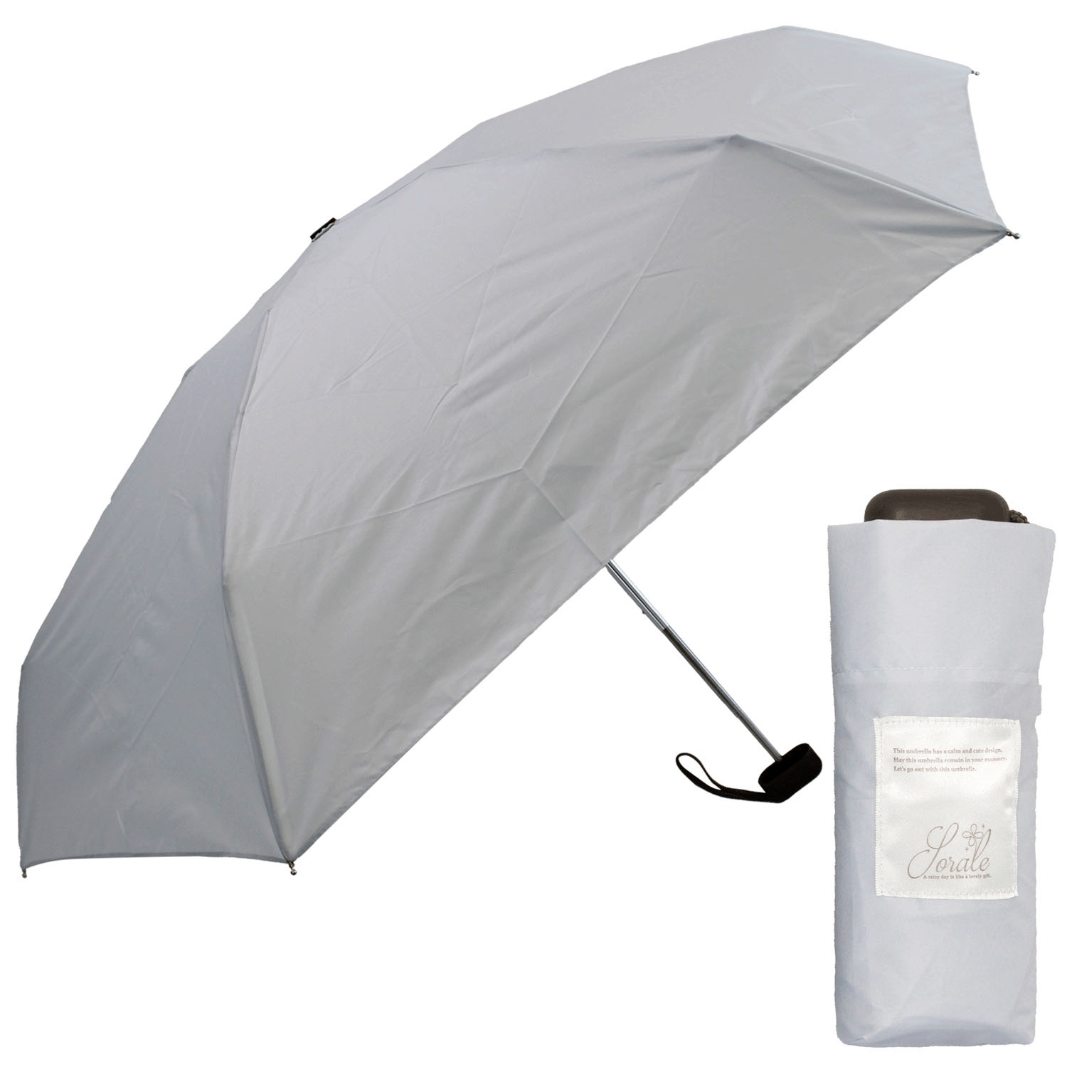 【低価格】 コンパクト5段無地ミニ傘 - 画像1