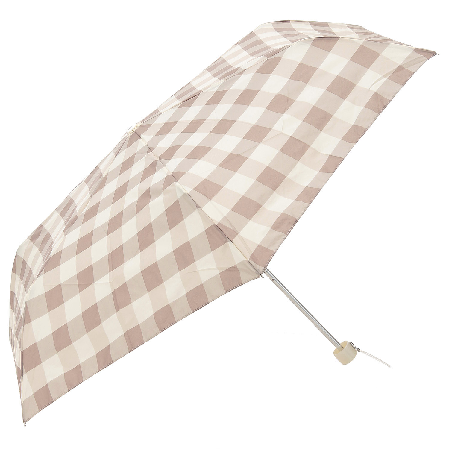 【耐風仕様】 ギンガムチェック折傘 - 画像2