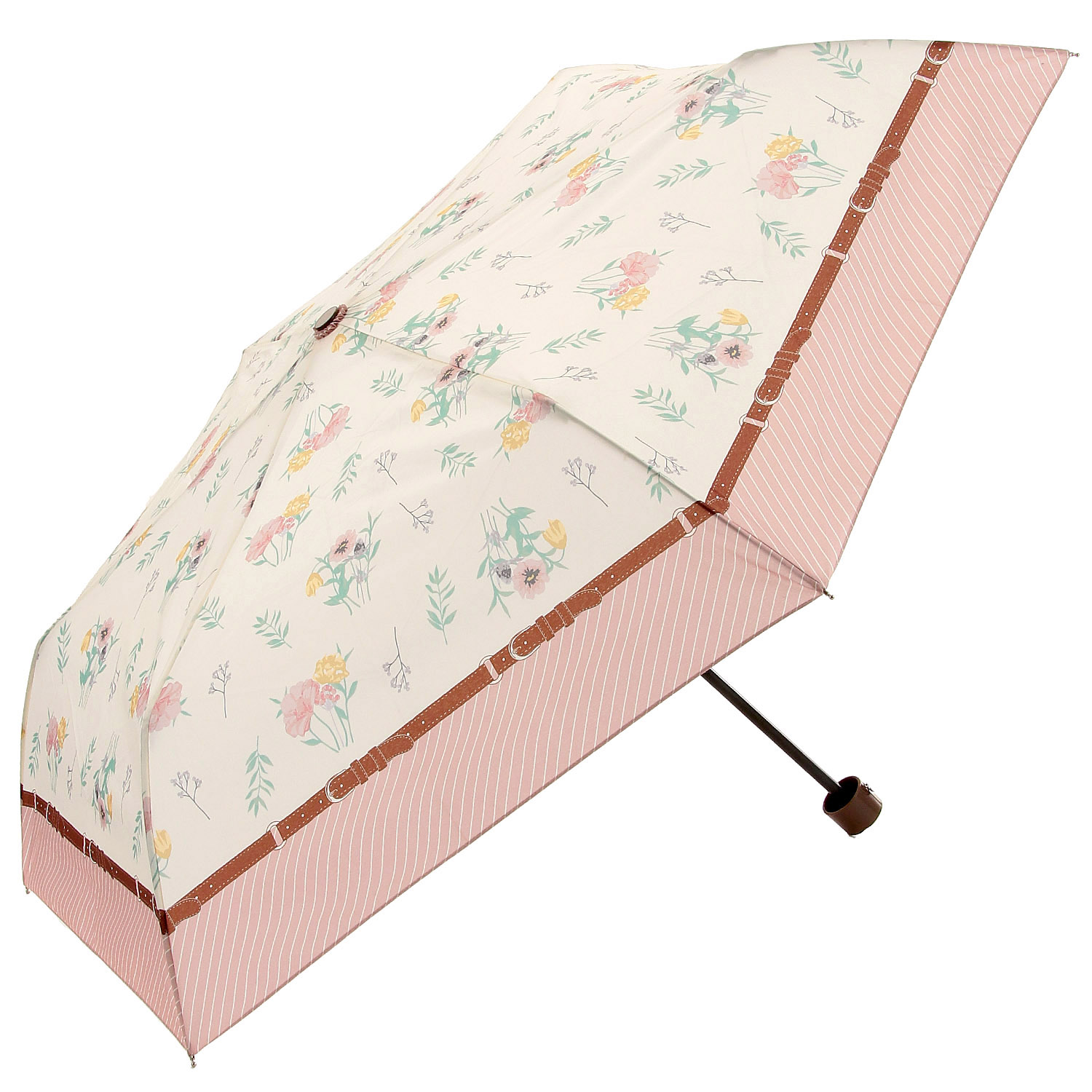 【耐風仕様】 フローラルスカーフ折傘