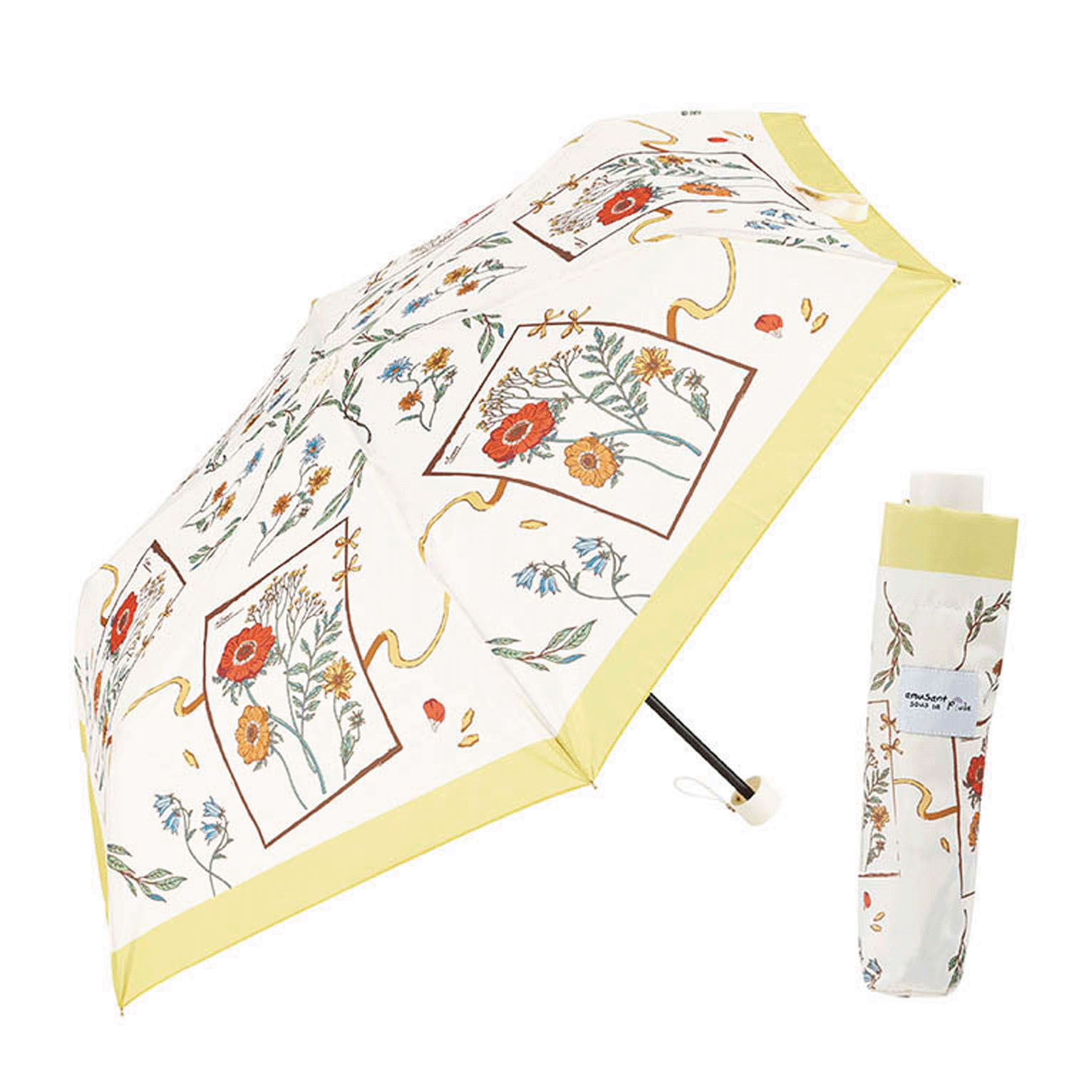 【耐風骨】 キャンバスフラワー 折傘