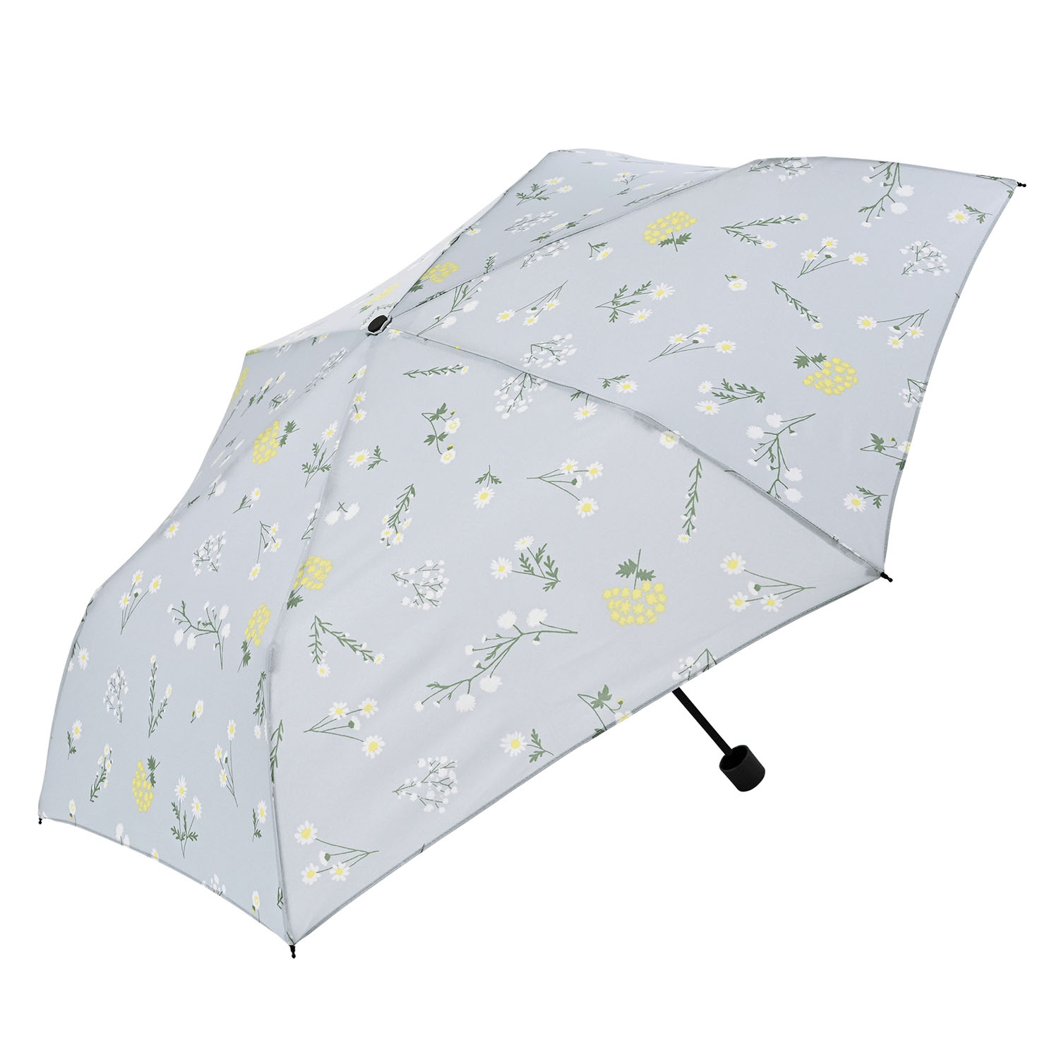 ナチュラルフラワースレンダーミニ折傘 - 画像2