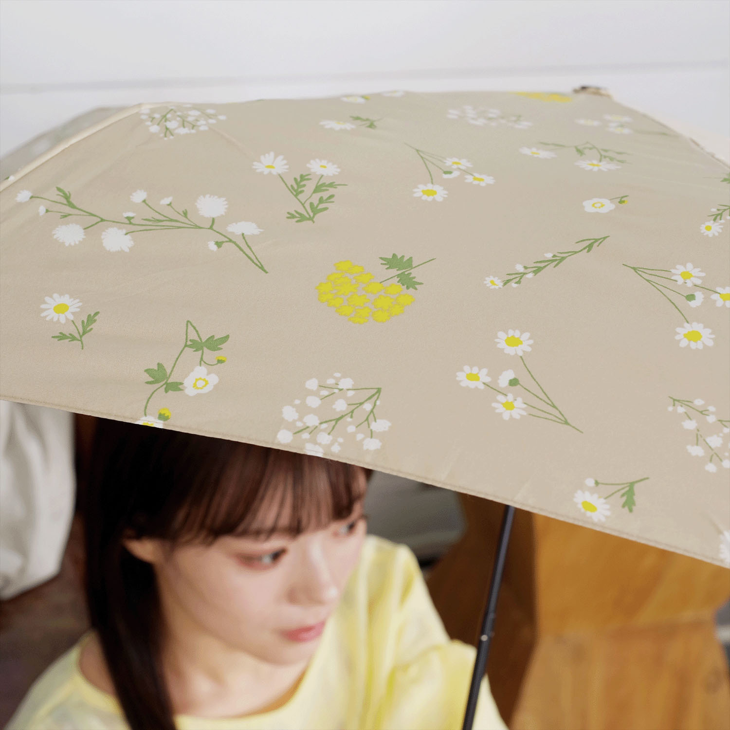 ナチュラルフラワースレンダーミニ折傘 - 画像6