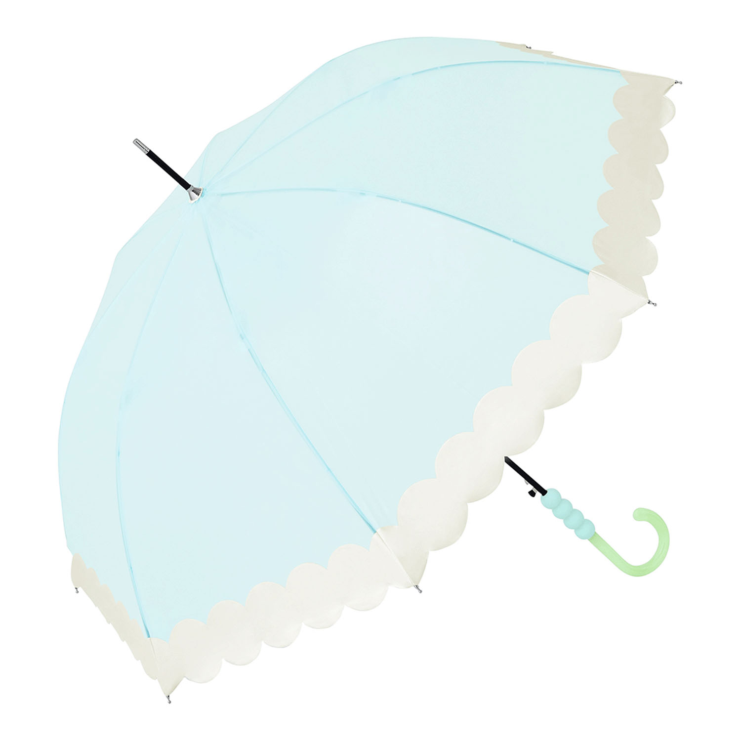 【because】 クリア／ボンボン長傘 - 画像5