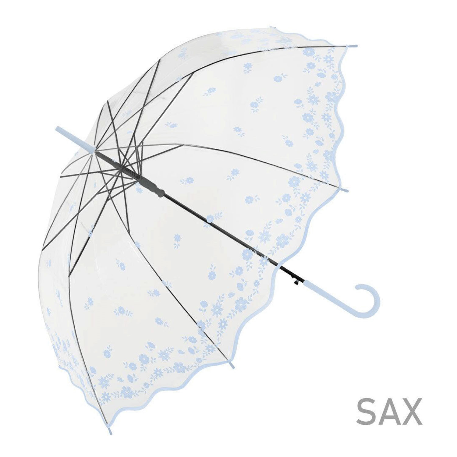 レースフラワービニール長傘 - 画像6