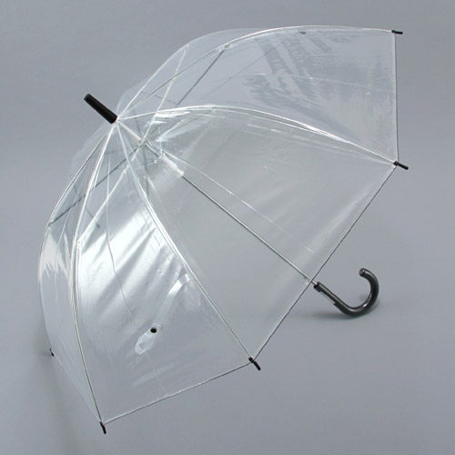 パステルカラー手元ビニール傘6本束 - 画像1