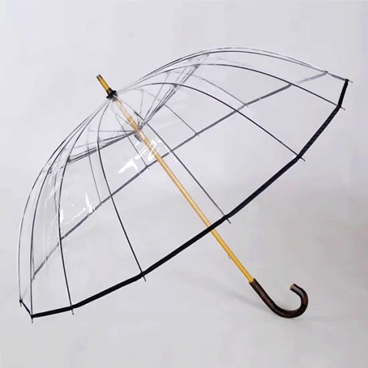 【日本製】 宮内庁御用ビニール傘 かてーる16本骨桜長傘 - 画像2