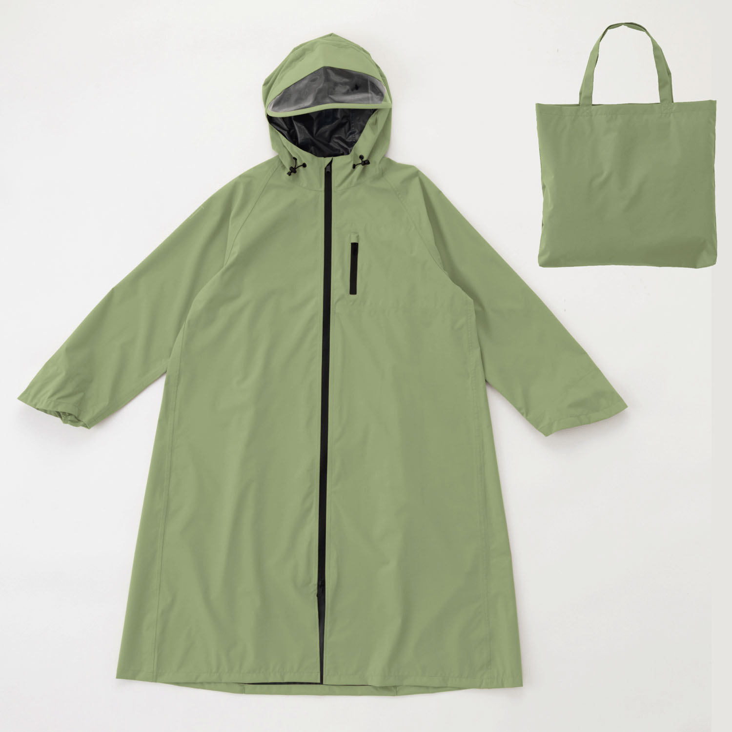 Actual PRODUCTS フーディー自転車レインコート - 画像8