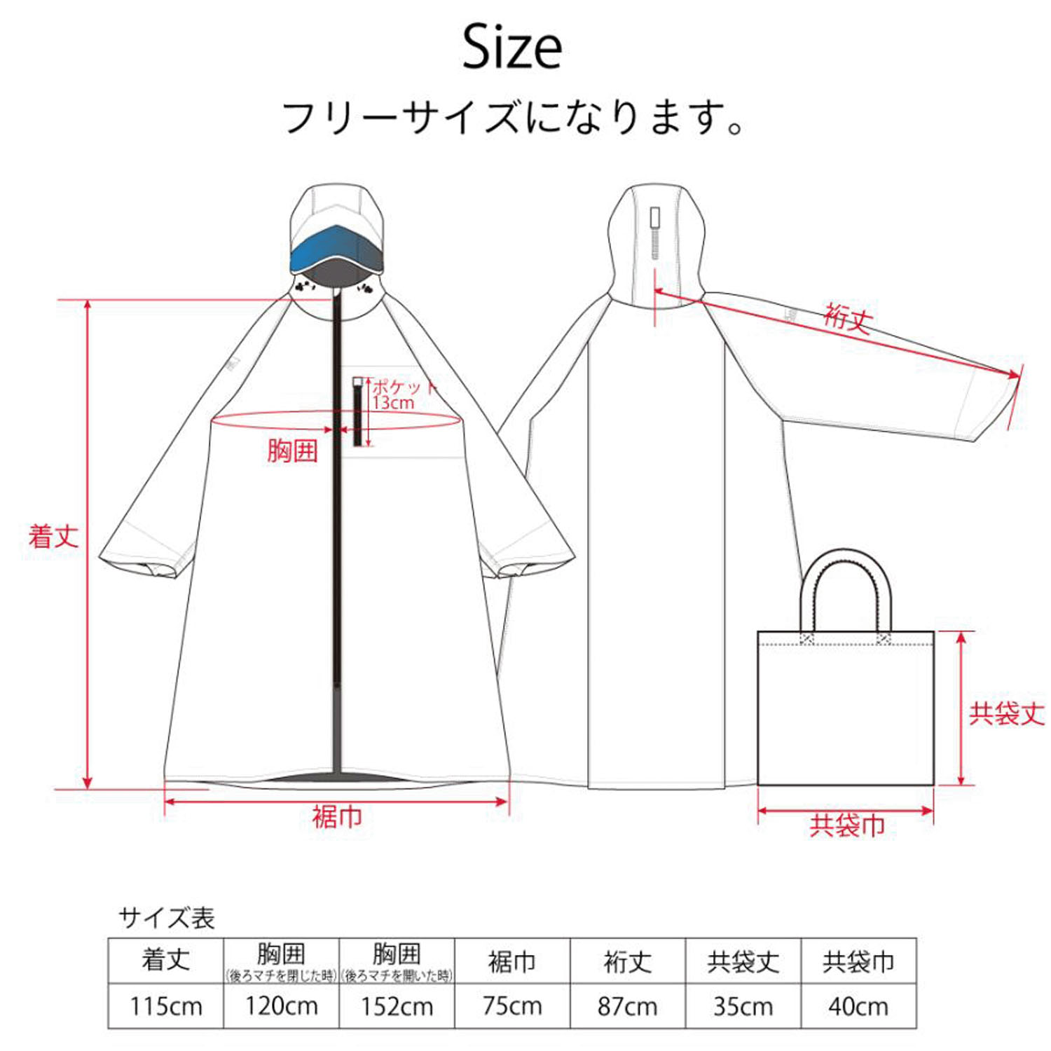 ACTUALサイクルレインコート - 画像9