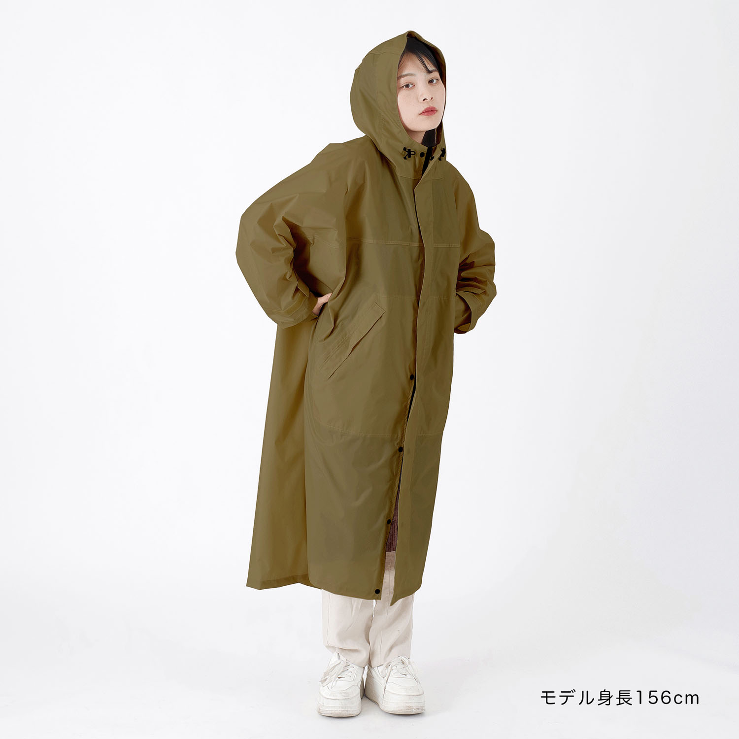 【nifty colors】 ドルマンレインコート - 画像5