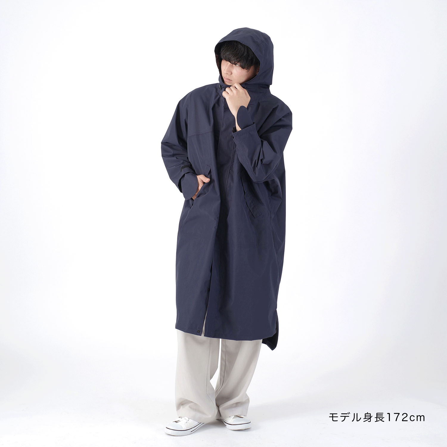 【nifty colors】 ドルマンレインコート - 画像9