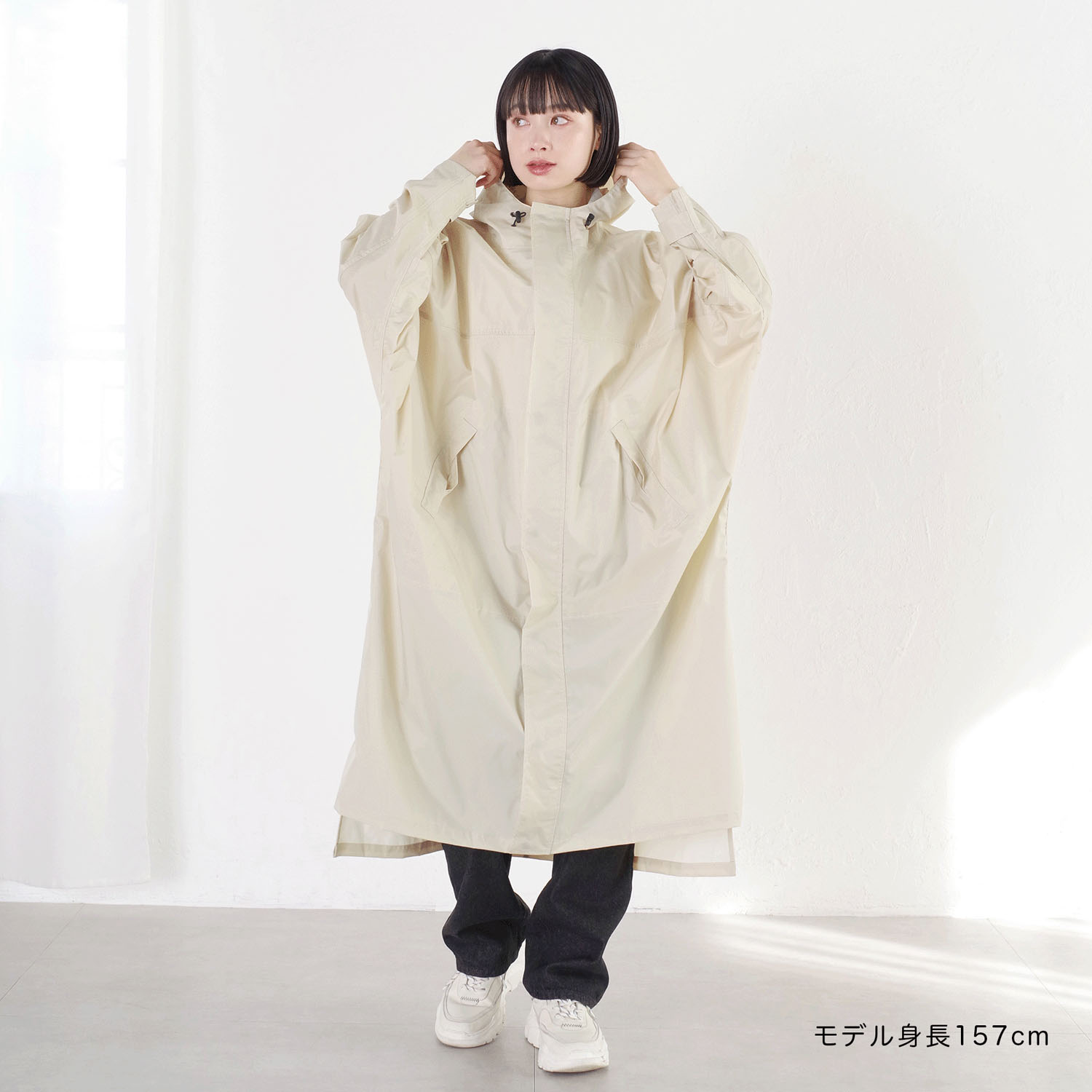 【nifty colors】 ドルマンレインコート - 画像1