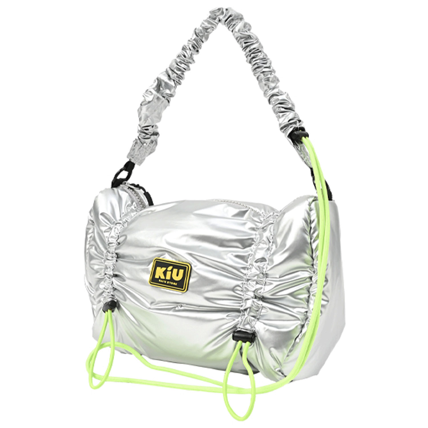 Kiu パフィー ギャザーハンドルバッグ - 画像5