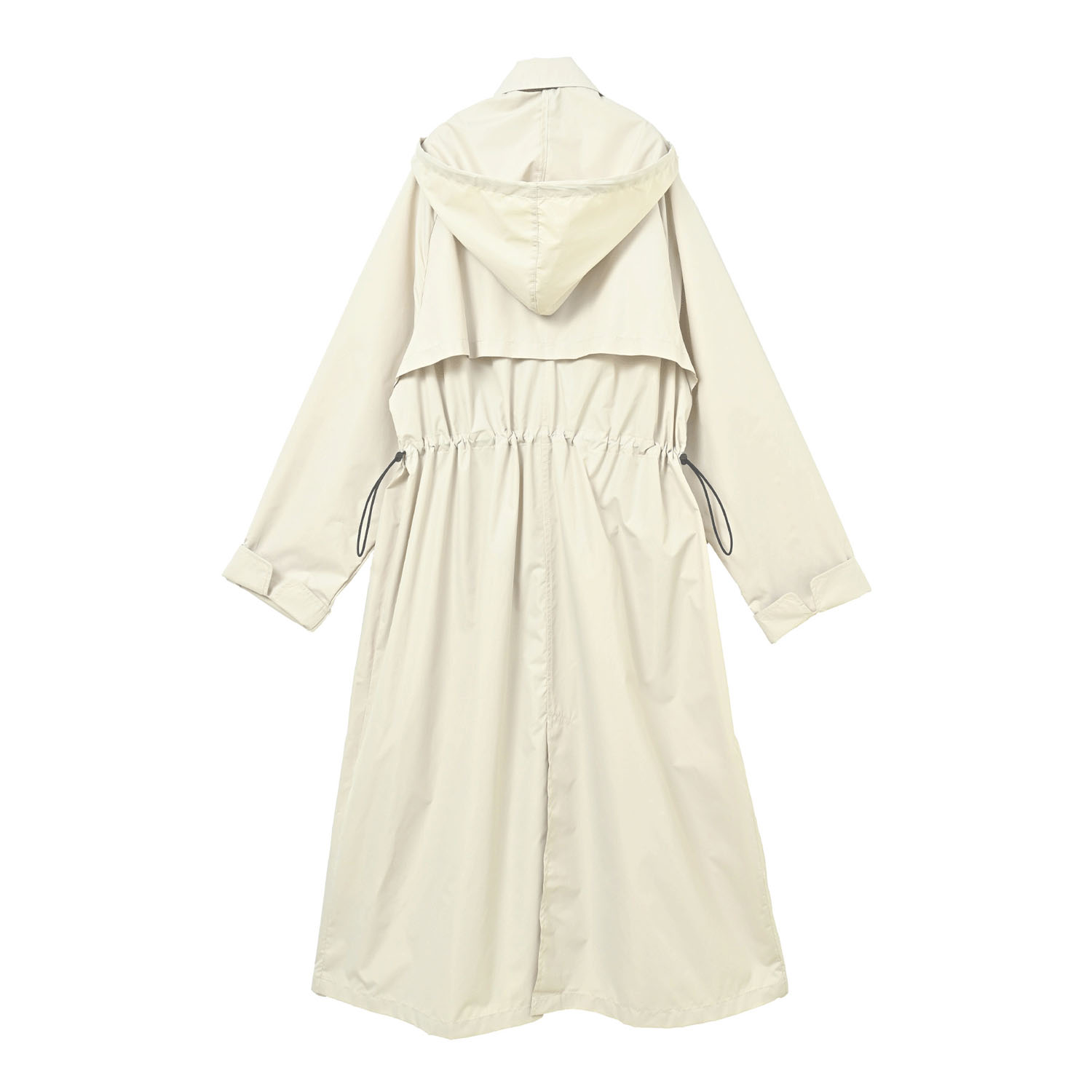 【ピーチドロップ】ギャザースレンカラーレインコート - 画像9