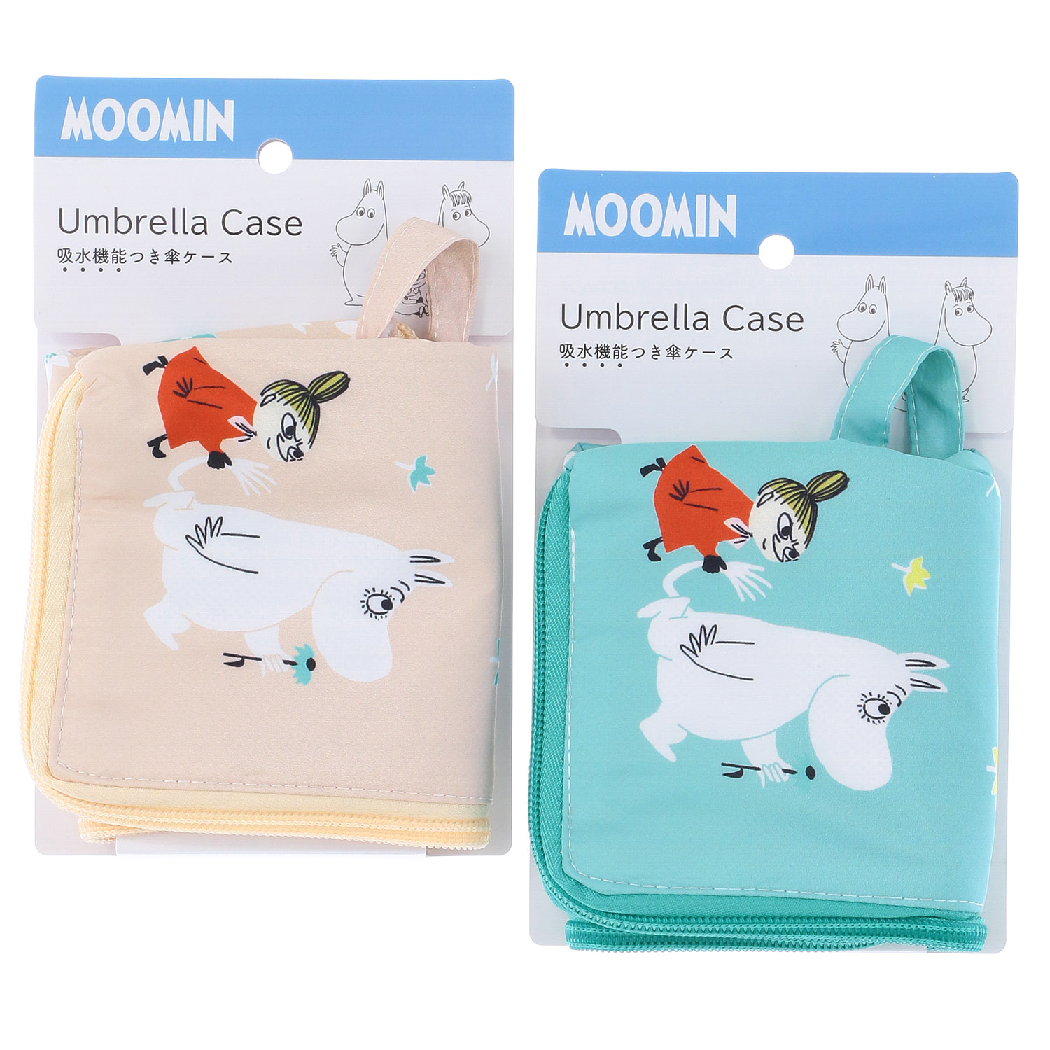 MOOMIN 吸水機能付き傘ケース ムーミンとリトルミイ - 画像1