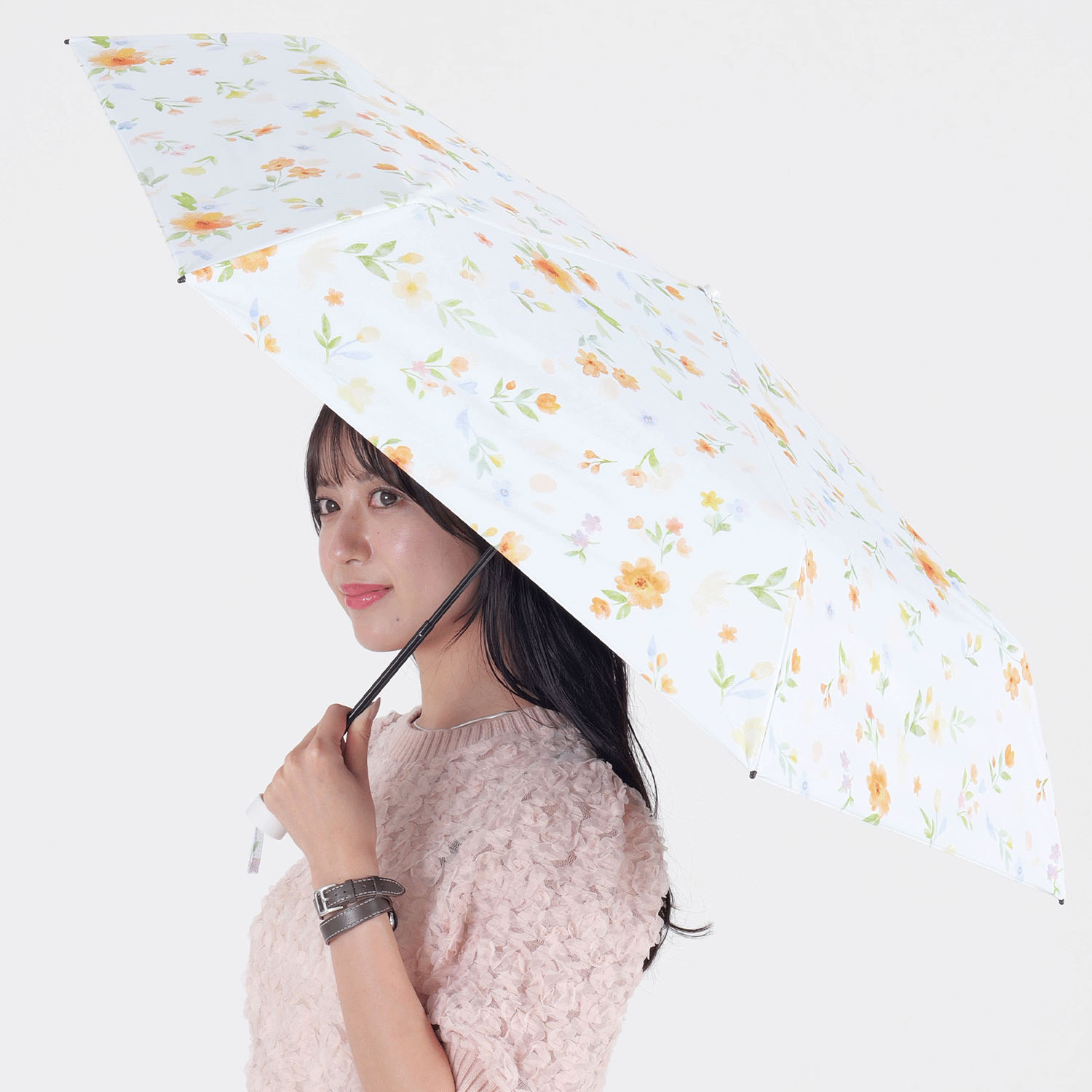 晴雨兼用 ルーチェフィオレスレンダーミニ傘 - 画像6