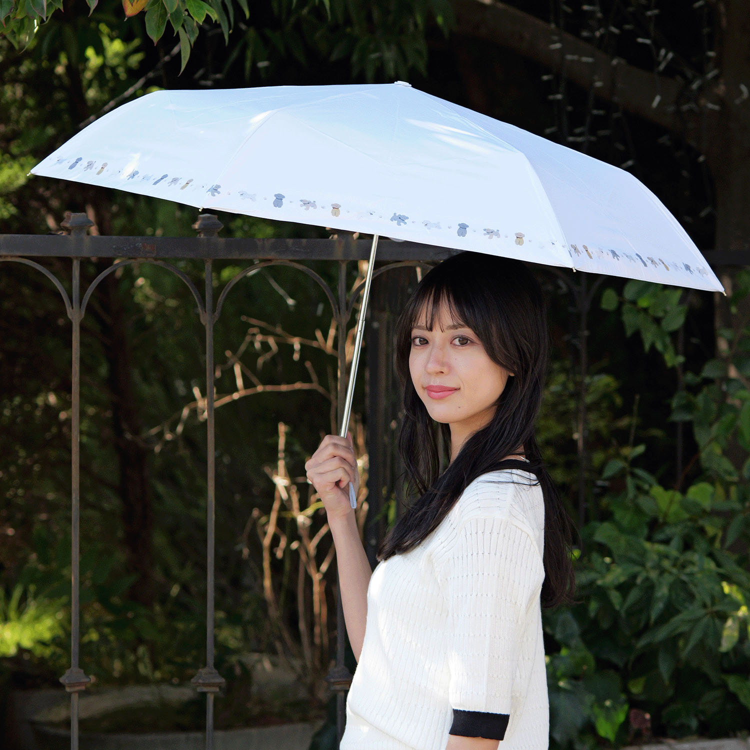 【期間限定価格2／2～2／9】晴雨兼用 子犬ミニ55cmミニ傘